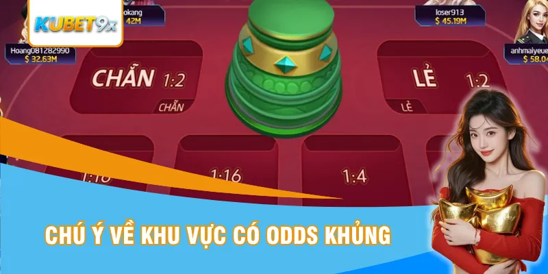 Chú ý về khu vực có odds khủng