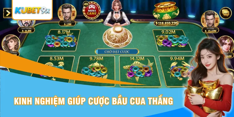 Kinh nghiệm giúp thành viên cược bầu cua thắng